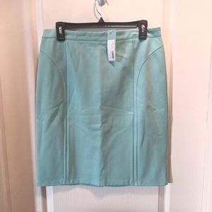 NWT Stitch Fix 41 Hawthorn Aqua Pencil Skirt, Sz L